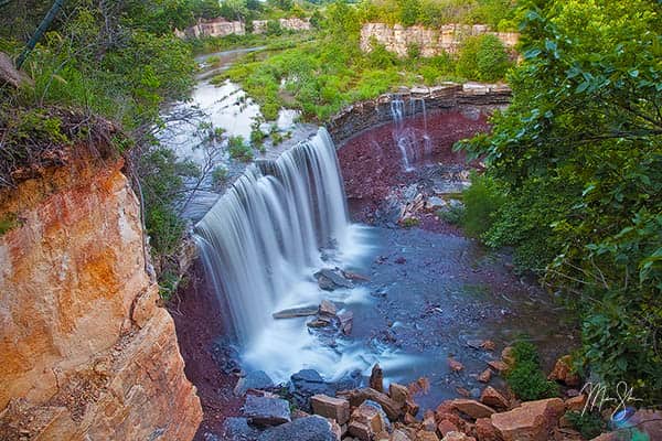 Waterfalls Of Cowley State Fishing Lake