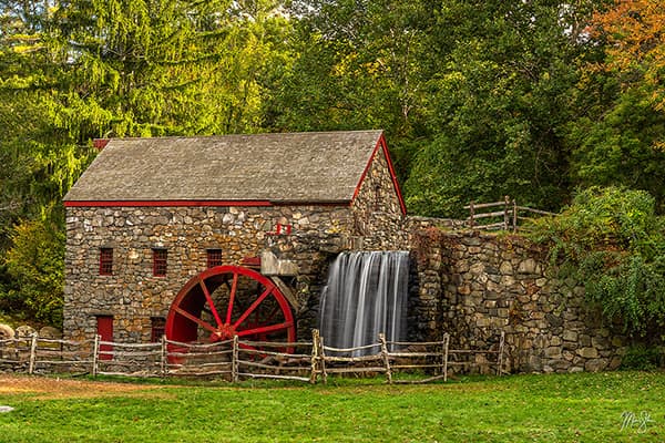 Wayside Inn Grist Mill in Autumn