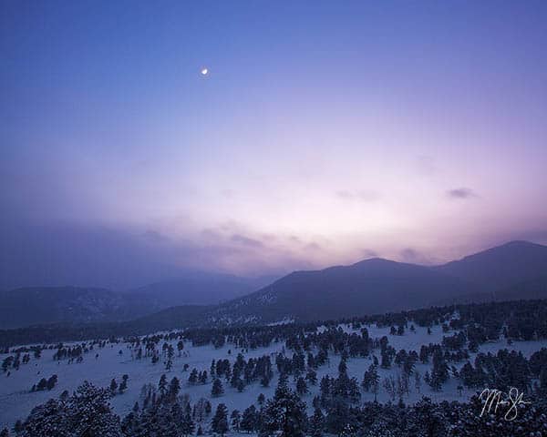 Winter Twilight in Rocky Mountain National Park