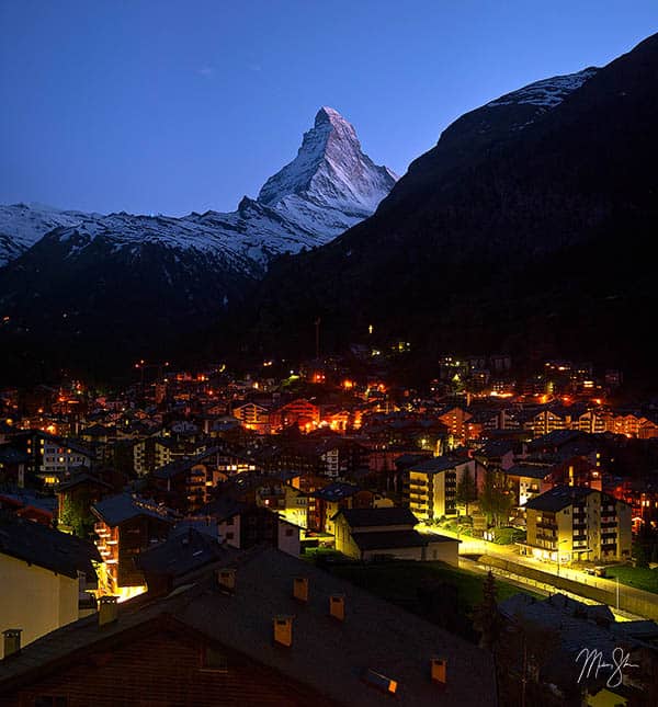 Zermatt At Night