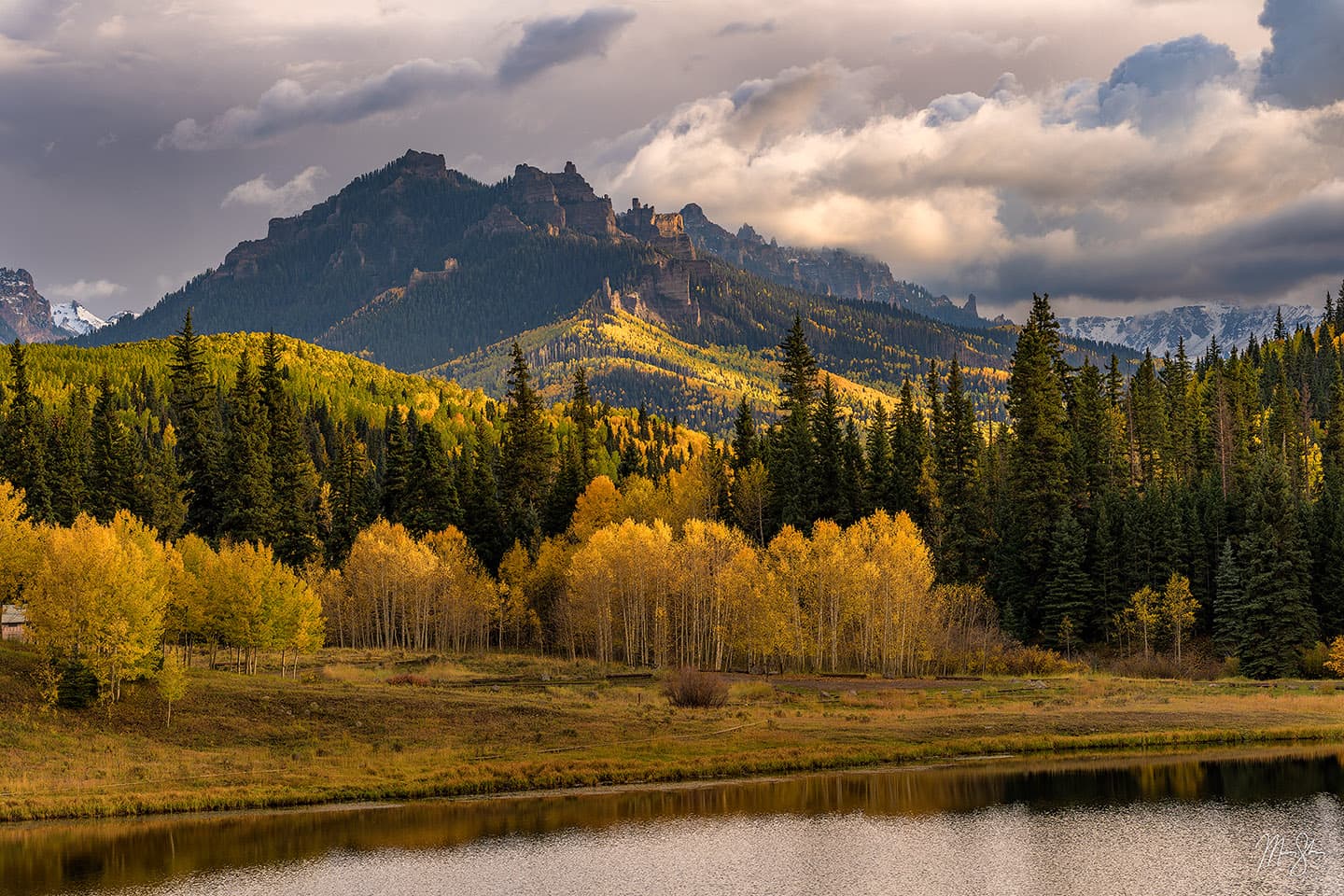 Turret Ridge Autumn Light - Silver Jack Reservoir, Colorado