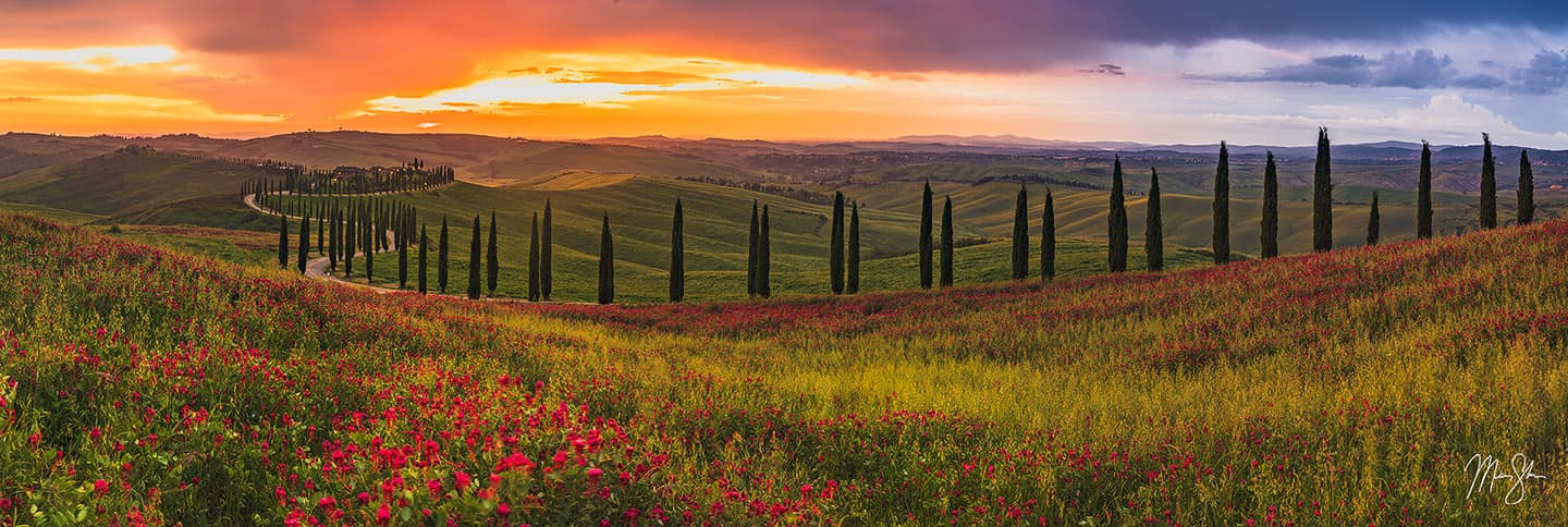 Under the Tuscan Sunset - Baccoleno Farmhouse, Crete Senesi, Tuscany, Italy