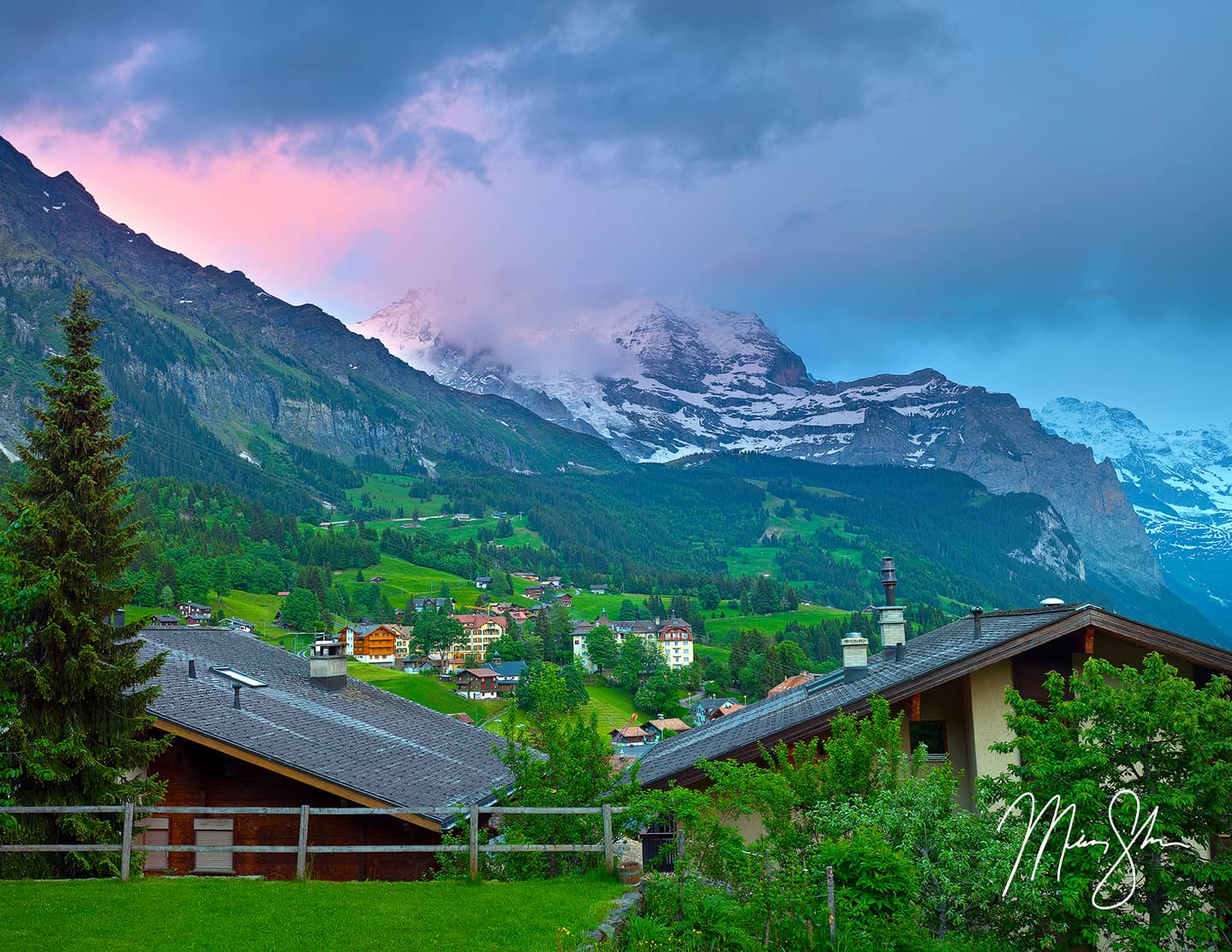 Vibrance Over Wengen