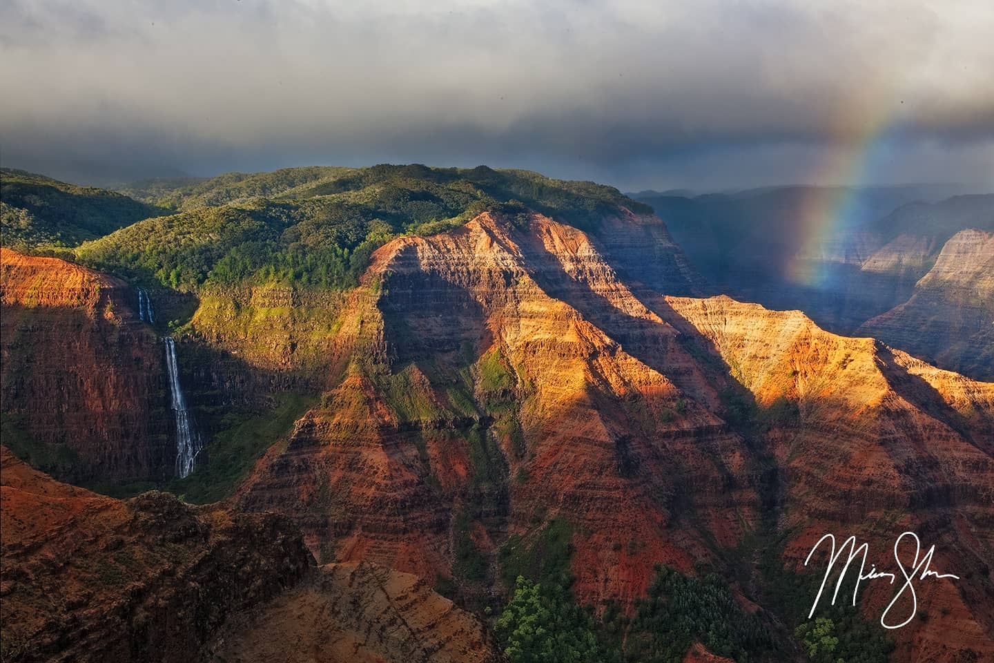 Waimea Canyon Rainbow - Waimea Canyon, Kauai, Hawaii