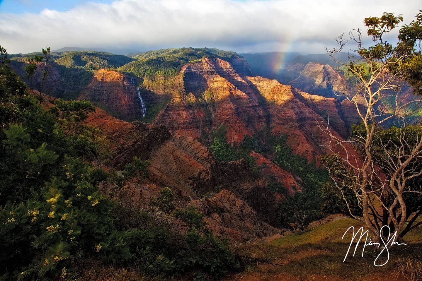 Waipoo Falls of Waimea Canyon - Waimea Canyon, Kauai, Hawaii