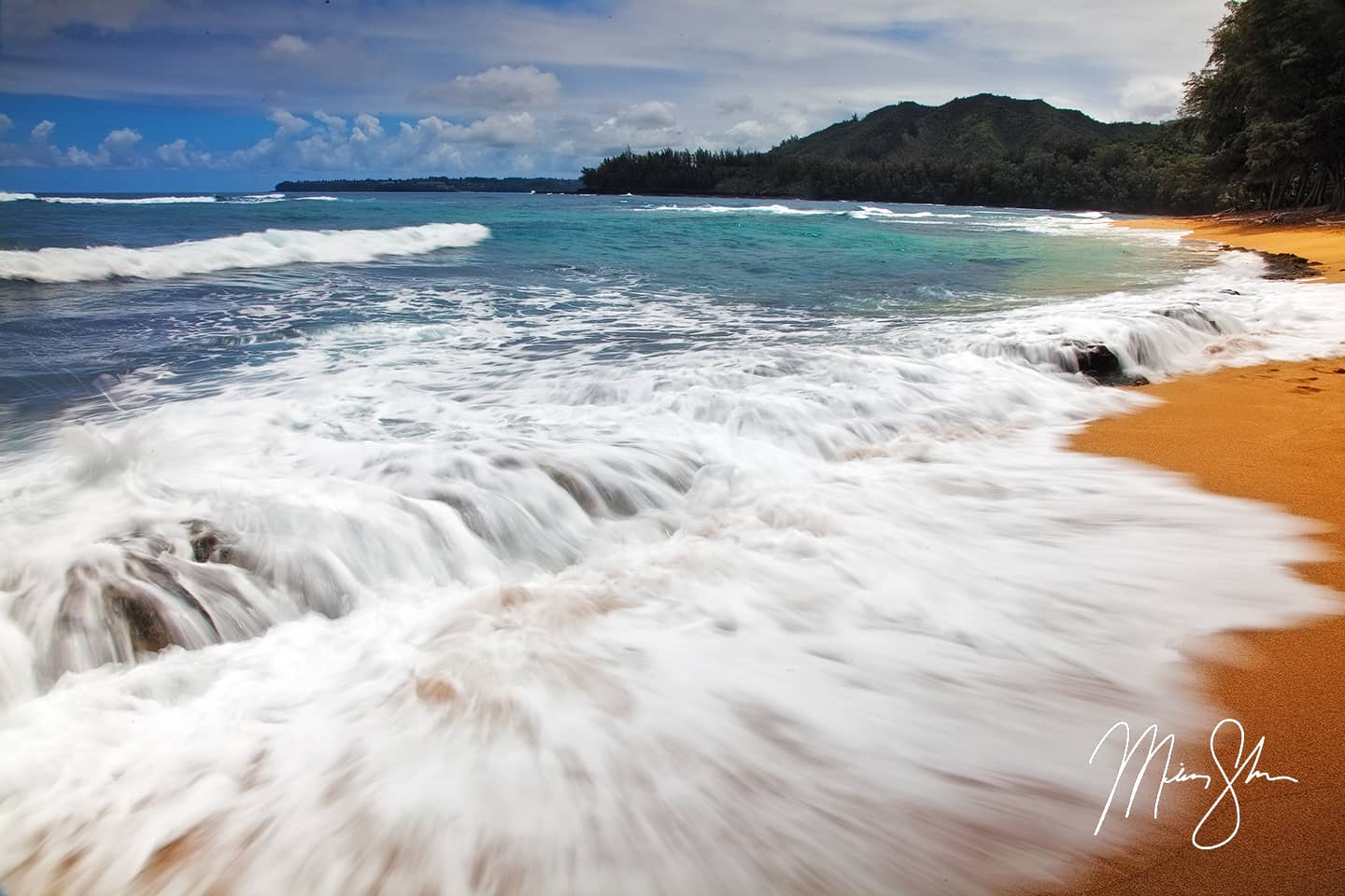 Waves of Wainiha Beach - Wainiha Beach, Haena State Park, Kauai, Hawaii