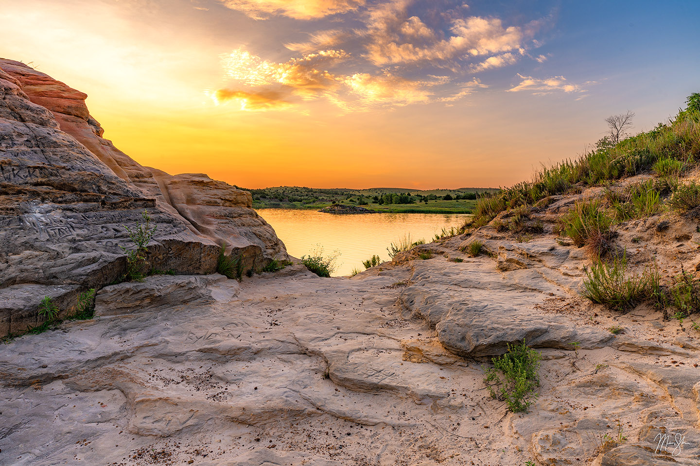 Window to Wilson Lake - Wilson Lake, Kansas