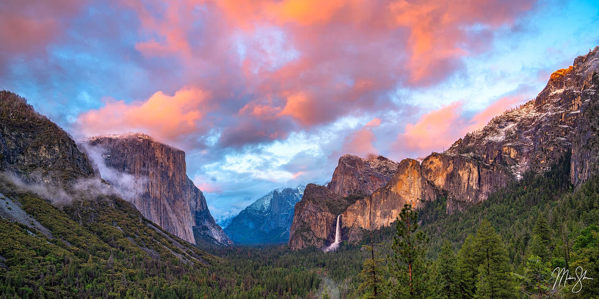 California Photography: Tunnel View at sunset