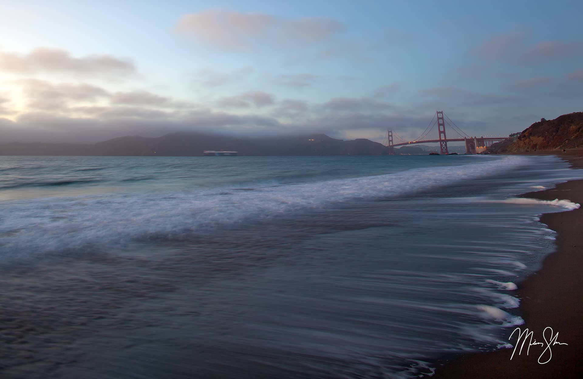 Golden Gate Bridge Sunset | San Francisco, California | Mickey Shannon