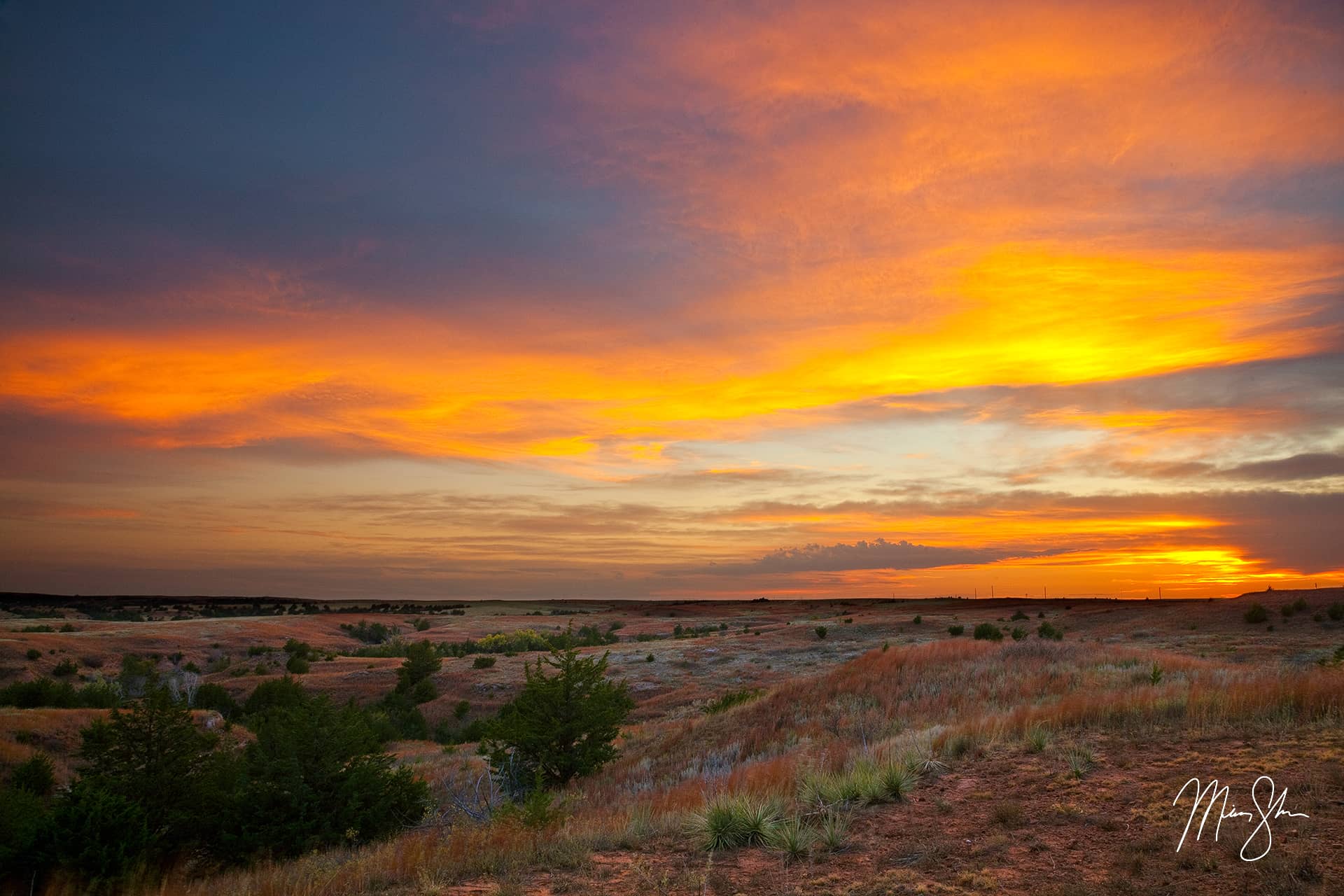 Gypsum Hills Sunset Gypsum Hills, Kansas Mickey Shannon Photography