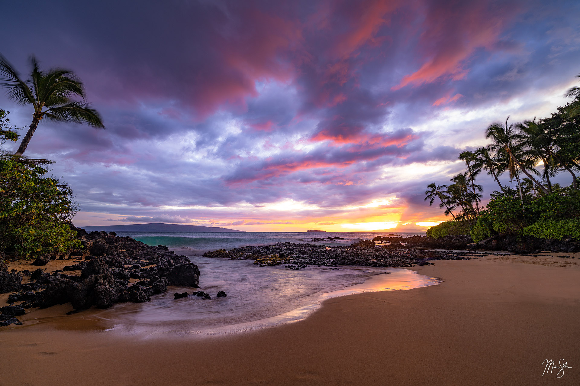 Maui Photography For Sale: Secret Beach at Sunset