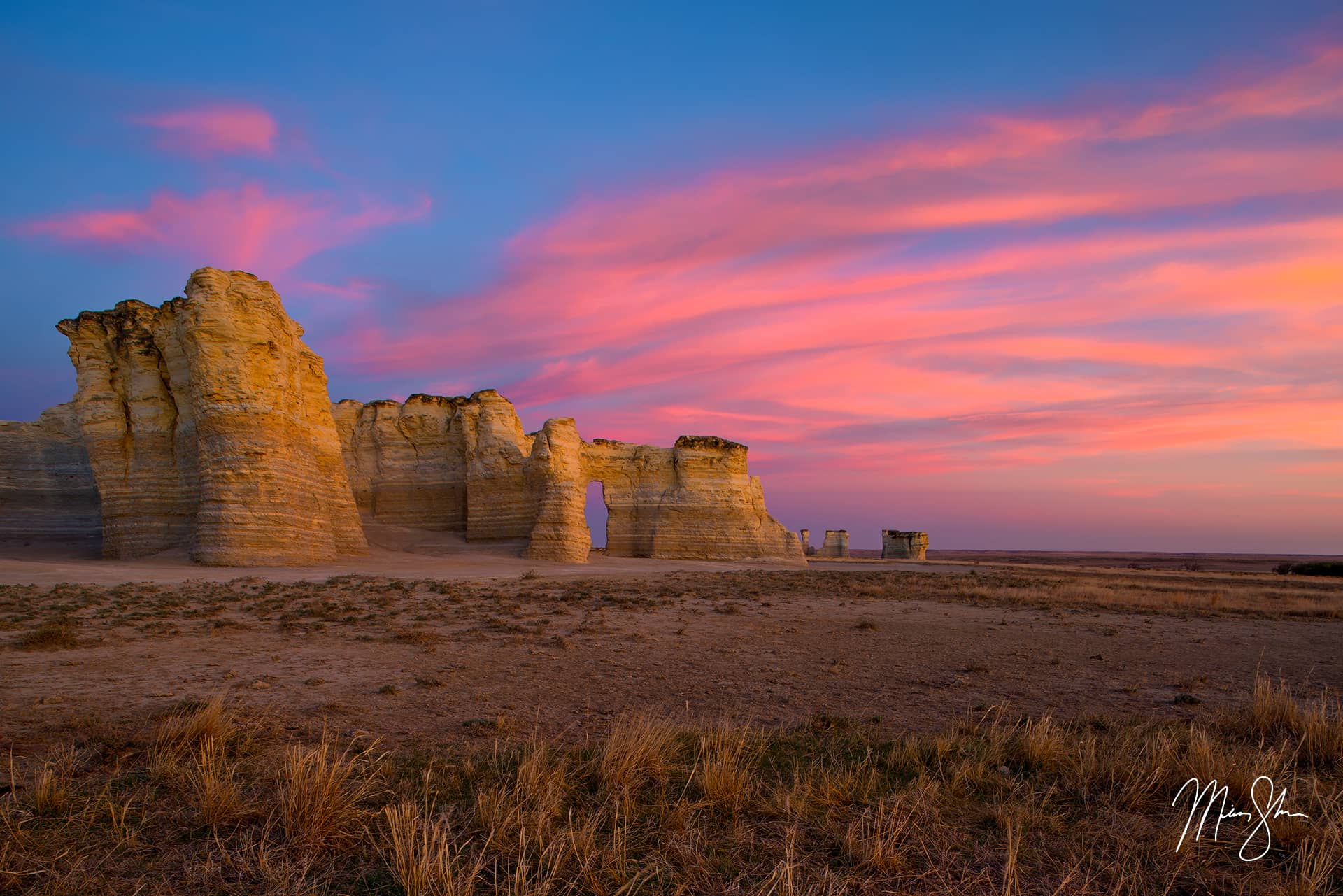 Monument Rocks Sunset