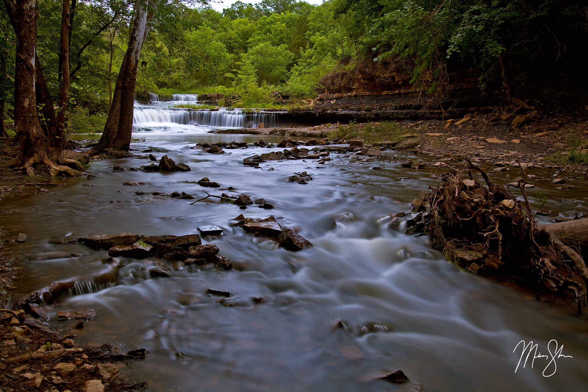 Rock Creek Falls and Cascades Rock Creek Lake, Fort Scott, Kansas