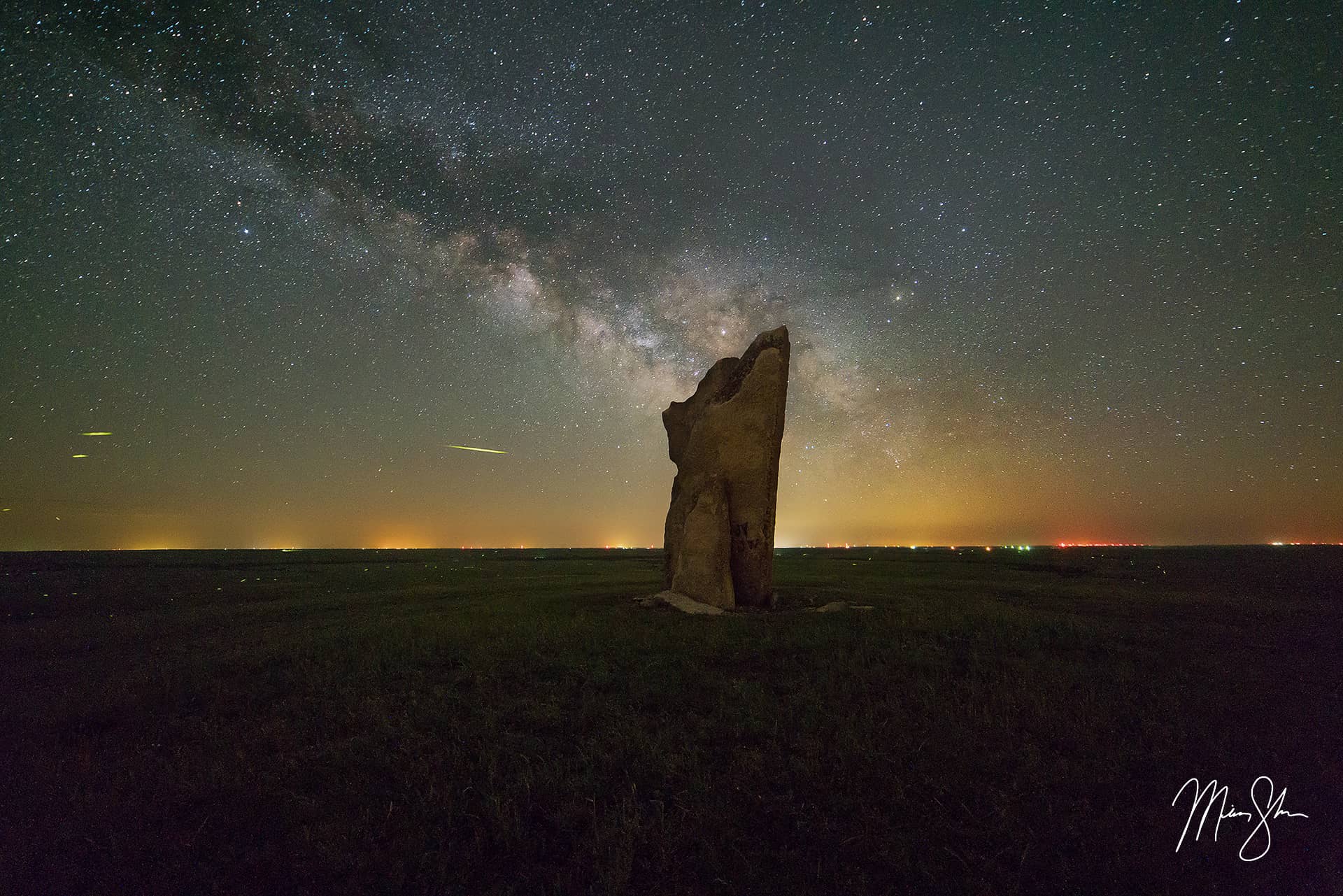 Teter Rock Firefly Milky Way Teter Rock, Flint Hills, Kansas Mickey