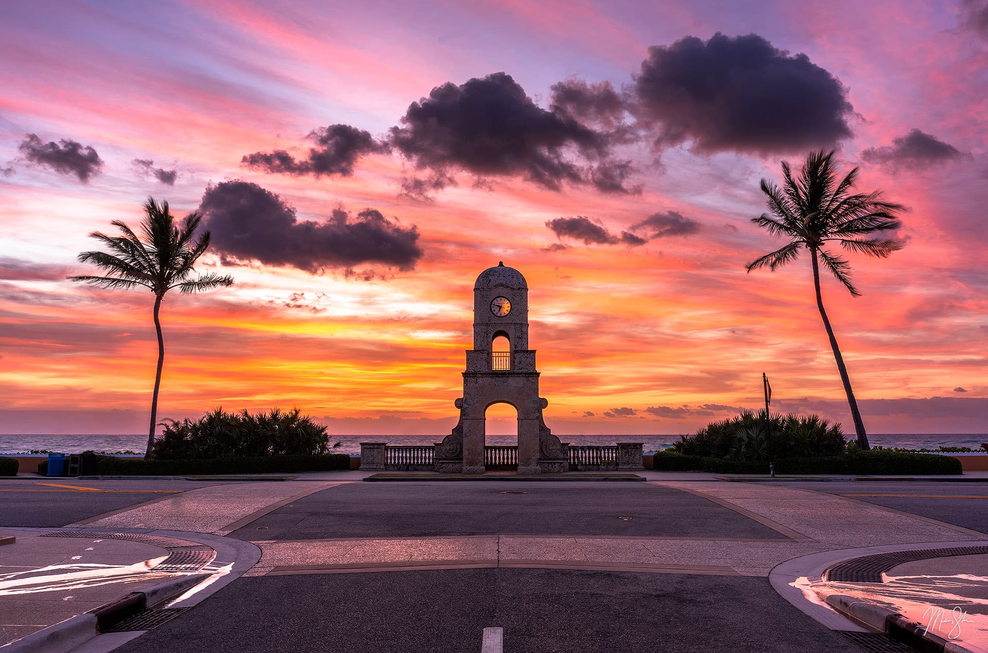 Worth Avenue Clock Tower Fine Art Prints | Palm Beach Landmark